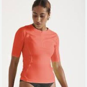 Athleta Pacifica Tee Racing Red Size Medium